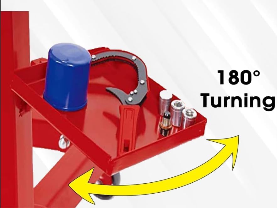 Garvee Engine Stand 0.75 Ton Capacity Heavy-Duty Steel Rotating Head 360-Degree Red