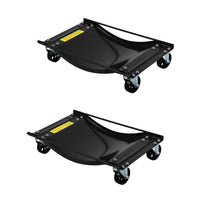 Garvee Heavy Duty Car Dolly Set of 4 with 3.5" Steel Wheels, 10000LBS Capacity, Vehicle Dollies 24"x15", Steel, Universal Fit