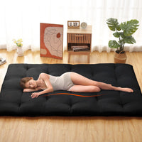 Garvee Japanese Floor Mattress, Twin Size Futon Mattress 39"x 80", Foldable Floor Bed Mattress Roll Up Portable Sleeping Pad, Kids Floor Play Mat Tatami Mat, Black