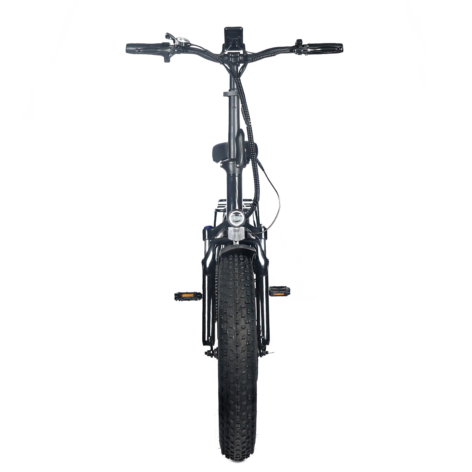 Garvee 20" x 4.0 Fat Tires Folding Electric Bike for Adults, 48V Removable Lithium Battery 750W Peak Power E-Bike, Large LCD Display, 6 Levels of Pedal Assist for Commuting and Riding