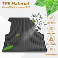 Garvee 4FT Truck Bed Mat for Hyundai Santa Cruz 2022-2025, Heavy Duty All-Weather TPE, Custom Fit, Easy Clean, Durable Pickup Trunk Liner
