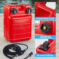 Garvee 6 Gallon Portable Fuel Tank,Easy-to-Carry Replacement Fueling Tank With Handle