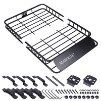 Garvee Roof Rack Carrier Basket Universal 51" X 36" X 5" Rooftop Cargo Carrier Basket Car Luggage Holder Universal for SUV Cars- 200 lb. Capacity (ROOF Basket)