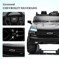 Garvee Ride - P Series: 24V 2-Seater Ride On Car For Kids For 3 - 8 years, Licensed Chevrolet Silverado - Grey