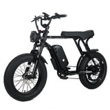 Garvee Electric Mountain Bike for Adults | 20" x 4.0 Fat Tires, 1000W Motor, 48V 20Ah Removable Battery, Max Speed 20MPH, Shi Mano 7-Speed for Off-Road Adventures - black