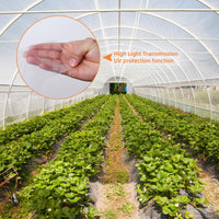 Garvee Greenhouse Plastic Sheeting Film Cover 25FT x 40FT, Polyethylene Greenhouse Film 6 Mil Heavy Duty,Plastic Sheeting UV Resistant for Farm, Garden, Windproof Frost& Dust Proof