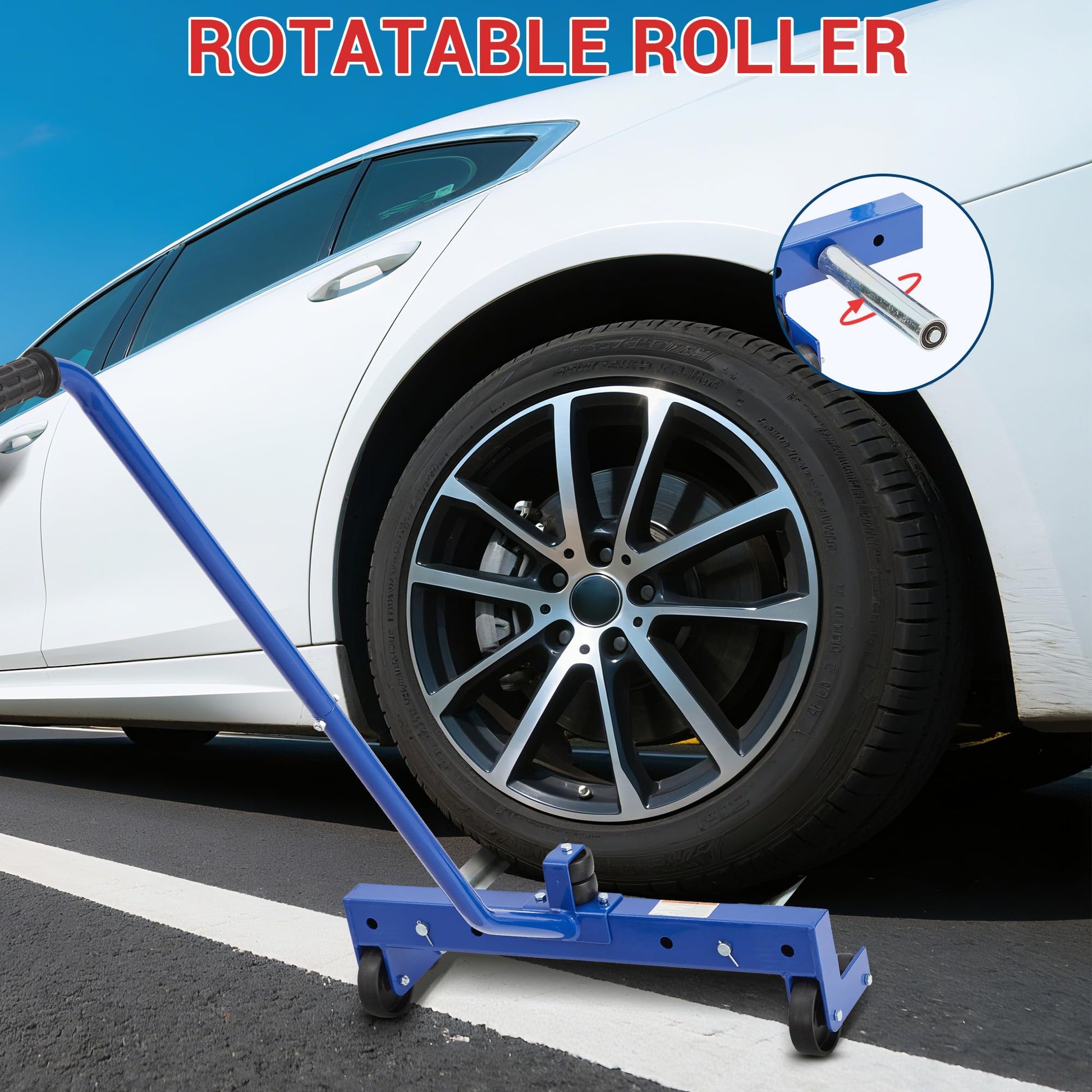 Garvee Heavy Duty Adjustable Tire Wheel Dolly for Workshop, Garage, 485 LBS Capacity, Tire  Moving Tool Dollies for Truck Car Vehicle Tire