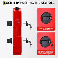 Garvee Secure 30L Portable Gas Tank with Locking Mounting Bracket – Heavy-Duty HDPE Fuel Container for Car, Motorcycle, ATV, UTV, Off-Road – Key Lock, U-Bolt for 1" Tube – US Market, 2 Gallon Compatible, Lockable