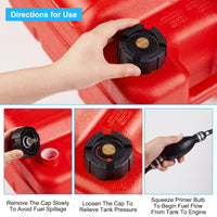 Garvee 6 Gallon Portable Fuel Tank,Easy-to-Carry Replacement Fueling Tank With Handle