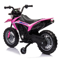 Garvee Ride - P Series: Kids Electric Ride on Motorcycle, Licensed Honda Battery Powered Motorbike Toy, with Training Wheels, Rechargeable Battery, Headlight, Engine Sounds, for Children Girls Boys - Pink