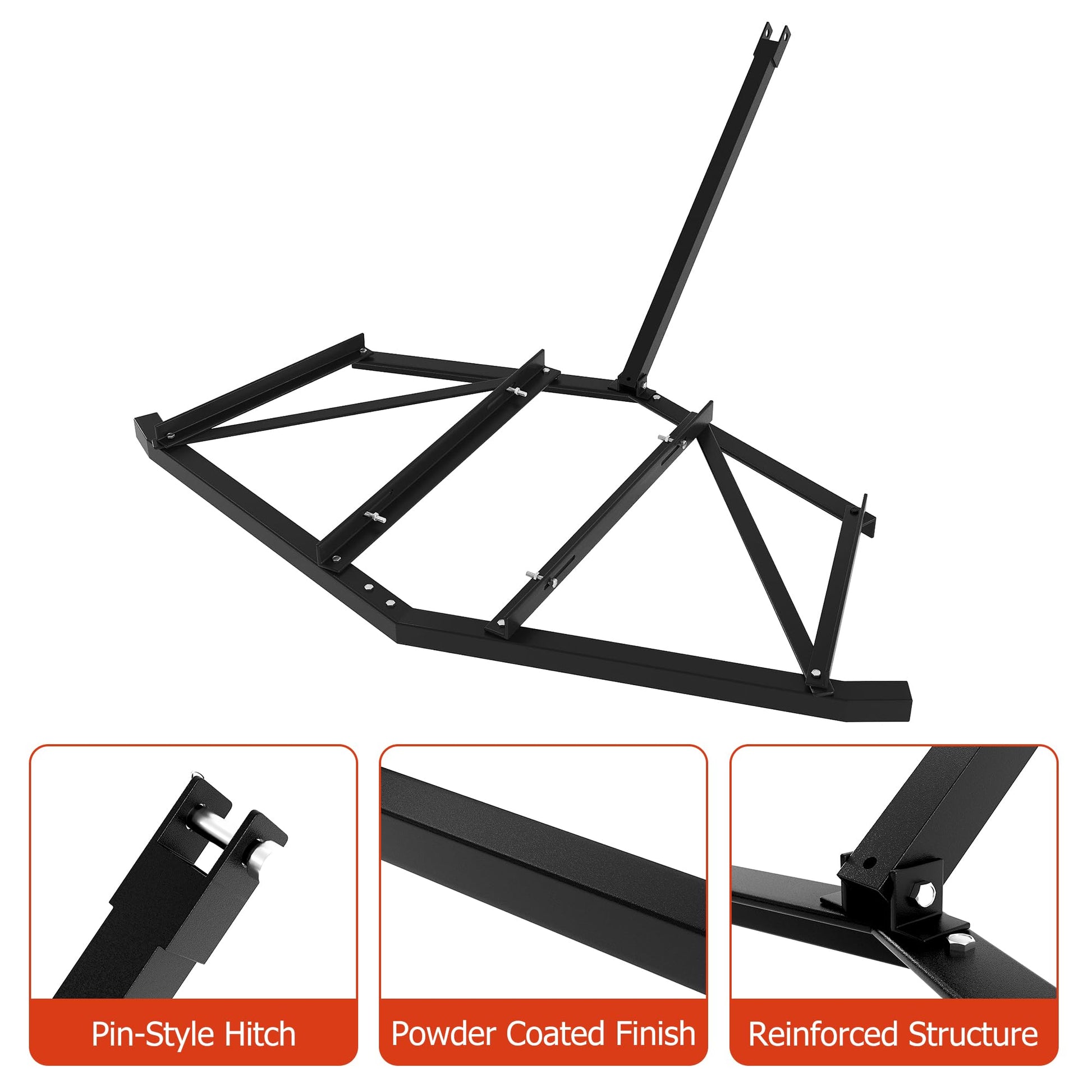 Garvee Driveway Drag: Heavy Duty Steel, Easy Assembly & Leveling, Adjustable Bolts, 100 lbs Load, Effortless Operation, Compatible with ATVs, UTVs