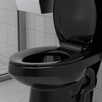 Garvee Toilet Seat Elongated,Toilet Seat with Quick-Release And Quick-Attach, Plastic Toilet Seat with Soft Close, Easy Install and Clean - Black