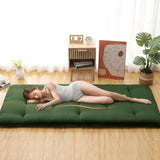 Garvee Japanese Futon Floor Mattress, Twin Size Futon Mattress Foldable Floor Bed Mattress, Roll Up Portable Sleeping Floor Mattress, Tatami Mat Kids Floor Play Mat, Army Green - Army Green