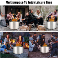 Garvee Fire Pit Spark Screen Cover for Campfires - Easy Lift Stainless Steel, Mesh Protector, Guide Rod Included, Outdoor Patio & Backyard Accessory, Black，30 * 30 * 8.6inch