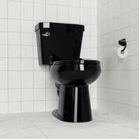 Garvee Toilet Seat Elongated,Toilet Seat with Quick-Release And Quick-Attach, Plastic Toilet Seat with Soft Close, Easy Install and Clean - Black
