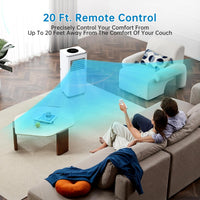 Garvee Portable Air Conditioner, 8000 BTU for Rooms up to 450 Sq. Ft., 3-in-1 AC with Dehumidifier & Fan Modes, Easy Install Window Kit, Mobile AC Unit