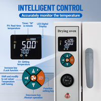 Garvee Lab Incubator, 20L Lab Incubator 600W, RT 5-70℃ Intelligent Control Scientific Digital Incubator, Temperature Control Medical Incubator