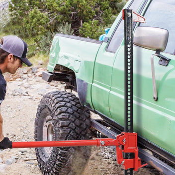 Garvee Farm Jack 48 Inch Heavy-Duty 6600 lbs Load Capacity, Steel & Cast Iron, Serrated Stable Base for Off-Road Vehicles, Tractor, SUV, and Farm Use
