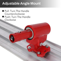 GARVEE 48" x 8" Magnesium Bull Float Kit – Aluminum Alloy with 4 Handles & Adjustable Bracket – Professional Concrete Smoothing Tool