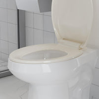 Garvee Toilet Seat Elongated,Toilet Seat with Quick-Release And Quick-Attach, Plastic Toilet Seat with Soft Close, Easy Install and Clean - Fits Most Elongated Toilets Almond