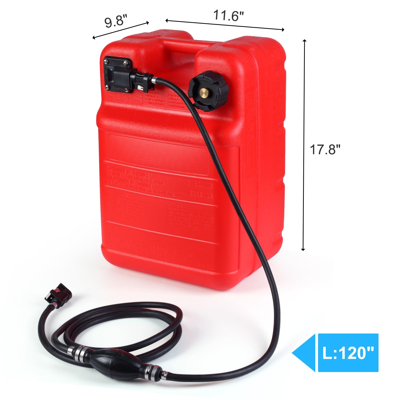 Garvee 6 Gallon Portable Fuel Tank,Easy-to-Carry Replacement Fueling Tank With Handle
