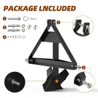 Garvee Middle Buster for Category Plow 3-Point Hitch, Heavy Duty Middle Buster Quick Hitch Tractors Steel Furrowing Plow Mechanical Plowing, Soil Tiller