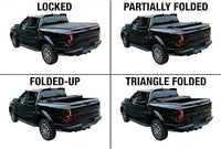 Garvee Hard Four-Fold Cargo Cover for 5.5-Foot Truck Beds - Weatherproof, Anti-Theft, Zinc-Aluminum Alloy, Aerodynamic, Tool-Free Install, Fits 2022-2023 Ford F150, Nissan, Toyota - Outdoor Protection