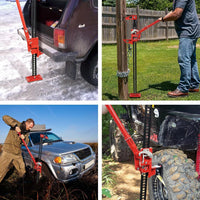 Garvee 33" Farm Jack Heavy-Duty 6600 LBS Load Capacity Cast Iron & Steel Serrated Base Off-Road Tractor Truck SUV ATV Lift