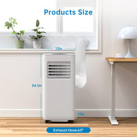 Garvee Portable Air Conditioner, 8000 BTU for Rooms up to 450 Sq. Ft., 3-in-1 AC with Dehumidifier & Fan Modes, Easy Install Window Kit, Mobile AC Unit