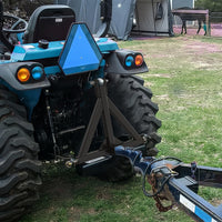 Garvee 3 Point 2" Trailer Hitch Receiver Fits Category 1 Tractor, Tow Drawbar Adapter Attachments, Quick Hitch Compatible.