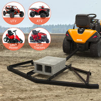 Garvee Driveway Drag: Heavy Duty Steel, Easy Assembly & Leveling, Adjustable Bolts, 100 lbs Load, Effortless Operation, Compatible with ATVs, UTVs