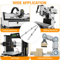 Garvee Linear Rail Slide SBR20-1500mm (2 PCS) and 4 PCS 4SBR20UU Bearing Blocks, Linear Bearing CNC Kit for Automated Machines DIY Project and Equipment