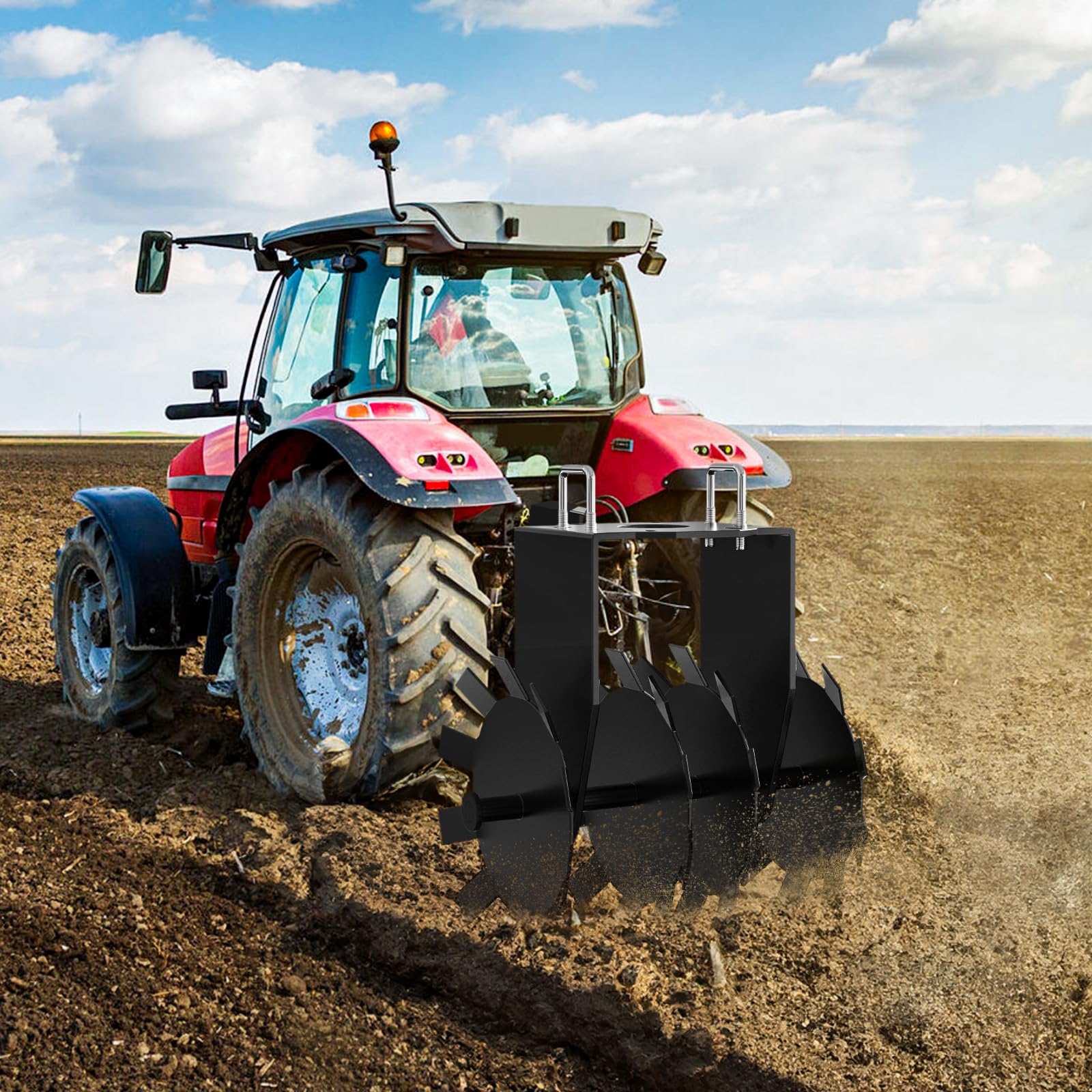 Garvee ATV/UTV Disc Harrow: Food Plot Equipment, Plow Scraper Blade, Improves Soil Quality and Crop Yield, Breaks Up Ground