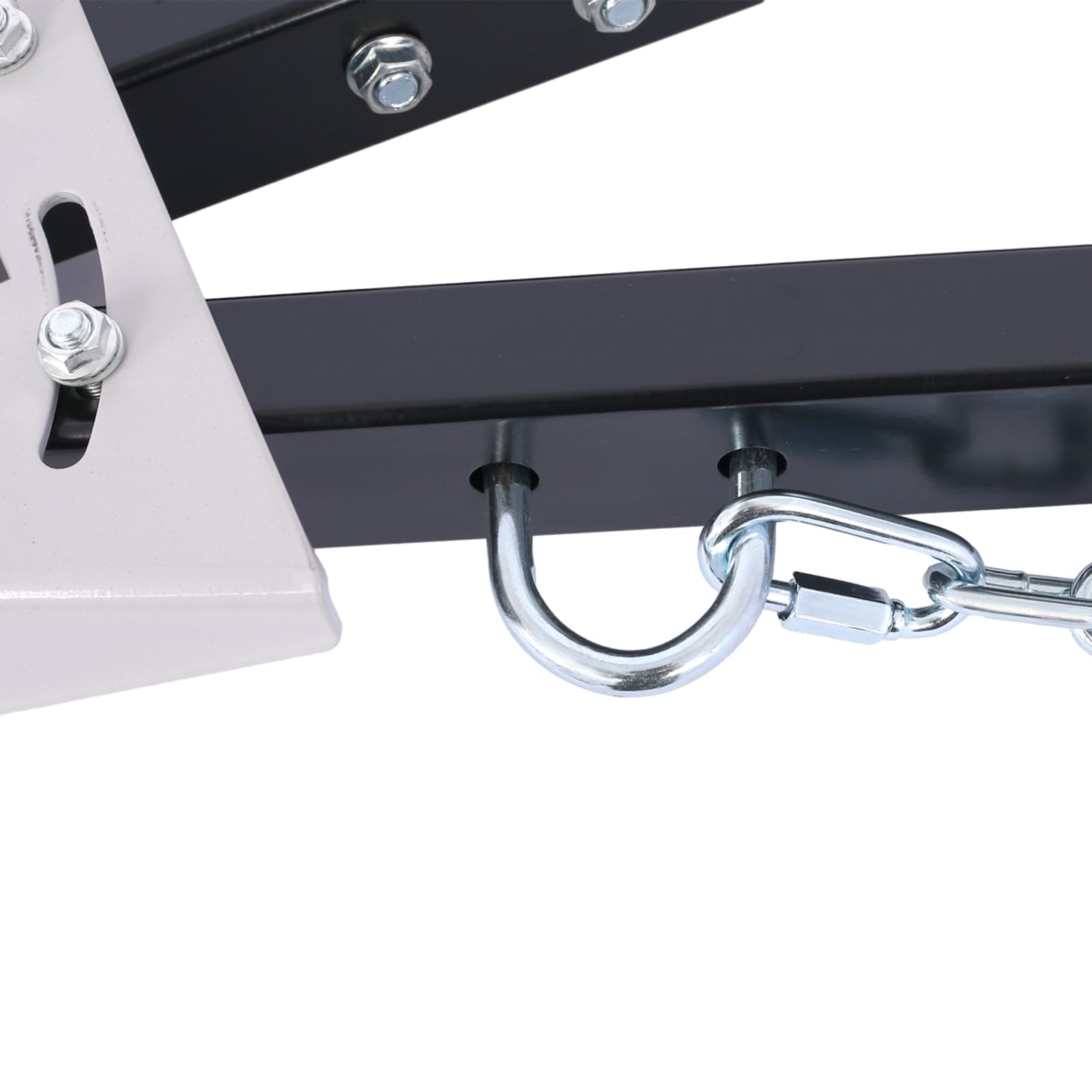 Garvee Tow Bar for Vehicles, 5000 lbs Capacity Adjustable Towing Bar with Bumper Mount, 2 Chains, and Universal Coupler for 2-Inch Ball Hitch, Fits Jeeps, Trucks, SUVs, RVs, Boats, and Trailers