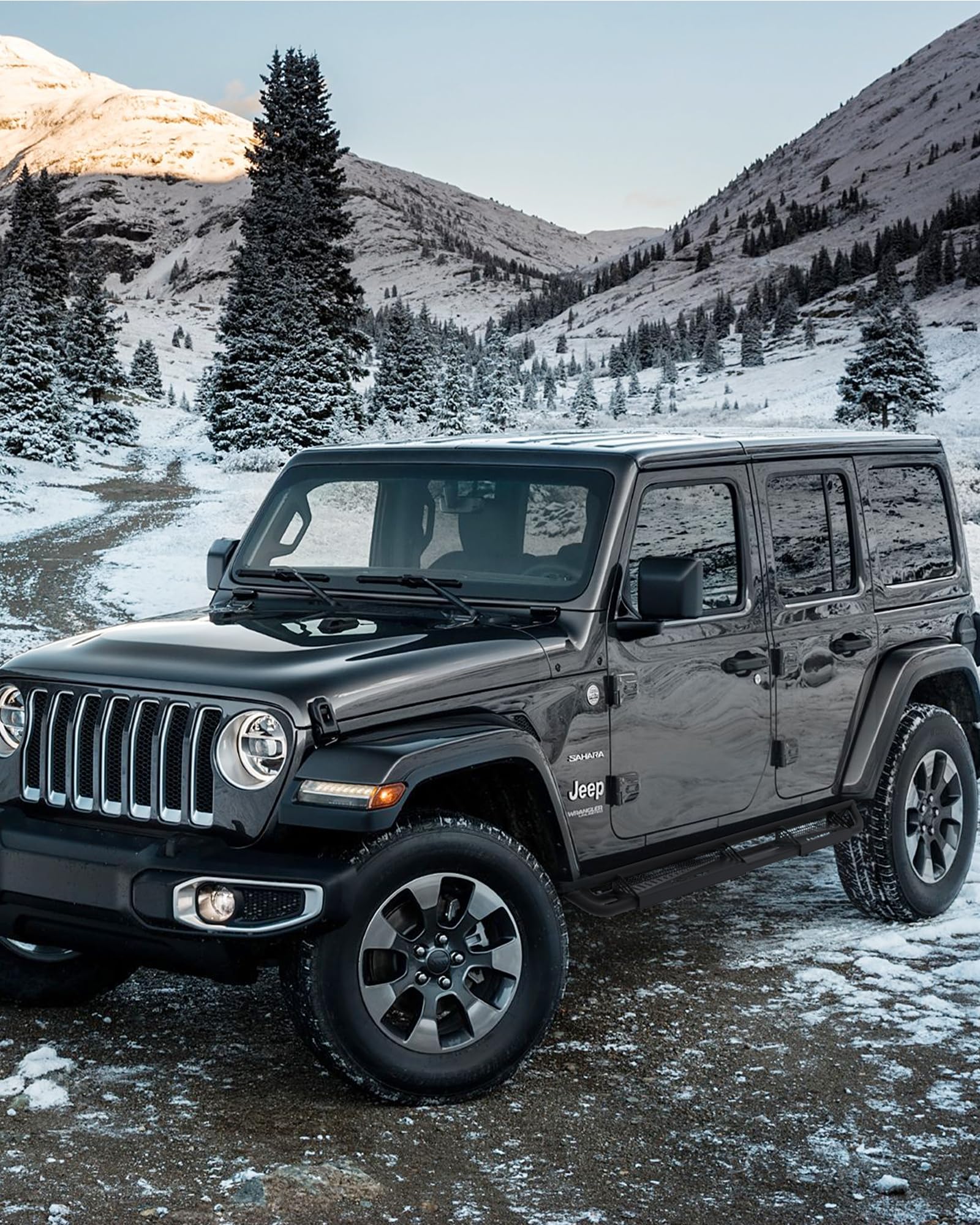 Garvee 6" Drop Running Boards, Black Powder Coated Side Step Bars, Fits 2018-2025 Jeep Wrangler JL 4 Door