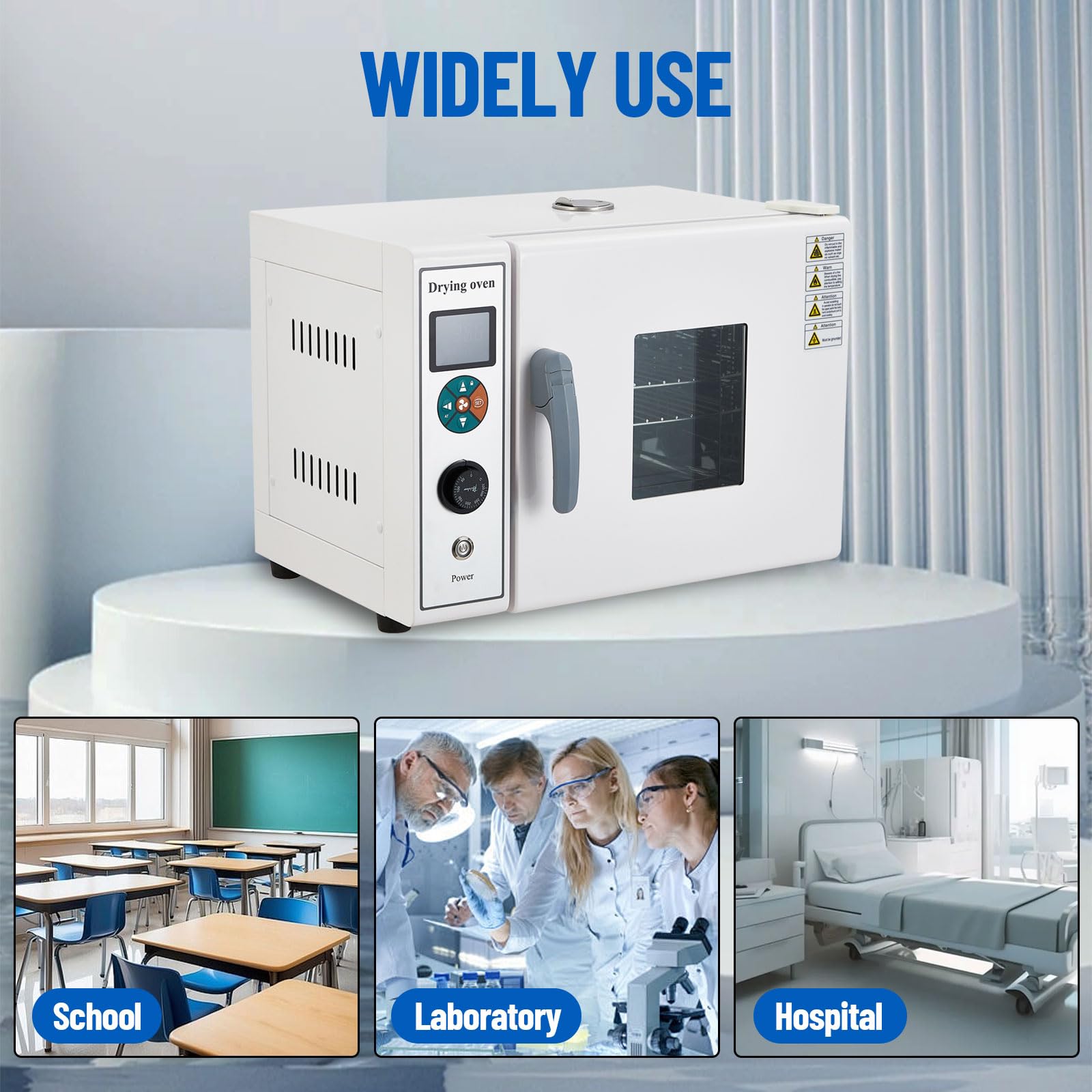 Garvee Lab Incubator, 20L Lab Incubator 600W, RT 5-70℃ Intelligent Control Scientific Digital Incubator, Temperature Control Medical Incubator