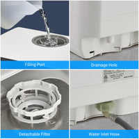 Garvee Dishwasher, Countertop Dishwashers, 5 Washing Programs Mini Dishwasher with 5L Built-in Water Tank, Dishwasher Machine 360° Dual Spray, Tabletop Dishwasher with High-Temp & Air-Dry Function