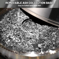 Garvee 20" Portable Smokeless Wood Burning Firepit with Stand Stainless Steel Bonfire Fire Pit for Camping & Picnic, Carry Bag, Split Structure