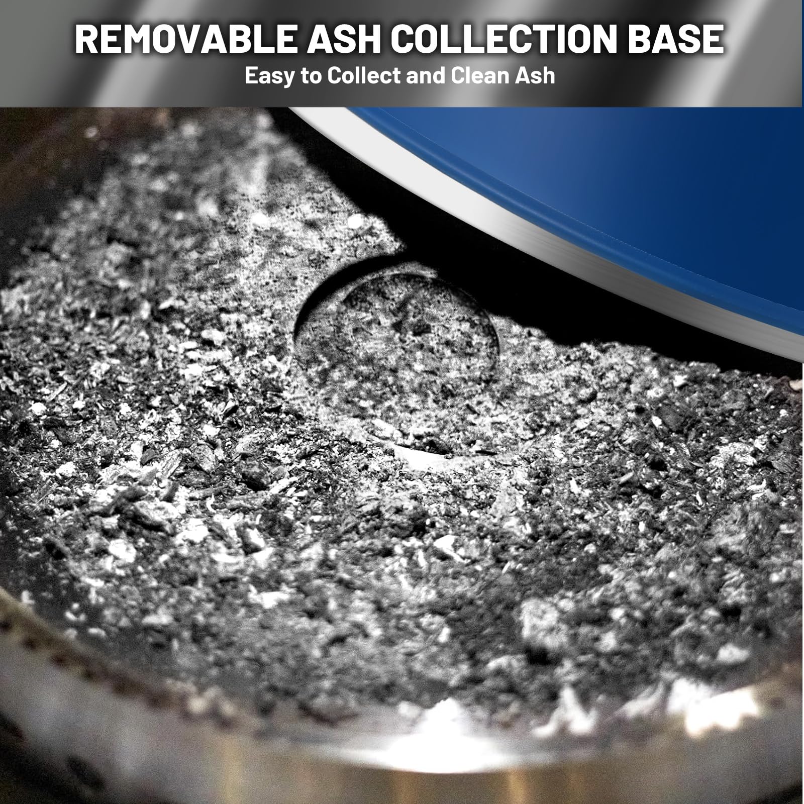 Garvee 27 Inch Portable Smokeless Firepit with Stand, Bonfire Wood Burning Fire Pit for Camping & Picnic Outside, Stainless Steel Large Fire Pit with Carry Bag, Split Structure