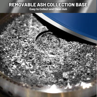 Garvee 27 Inch Portable Smokeless Firepit with Stand, Bonfire Wood Burning Fire Pit for Camping & Picnic Outside, Stainless Steel Large Fire Pit with Carry Bag, Split Structure