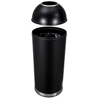 Garvee 17 Gal/65L Open Top Trash Can Commercial Grade Trash Can Brushed Stainless Steel Waste Bins for Home Office Restaurant Restroom Kitchen
