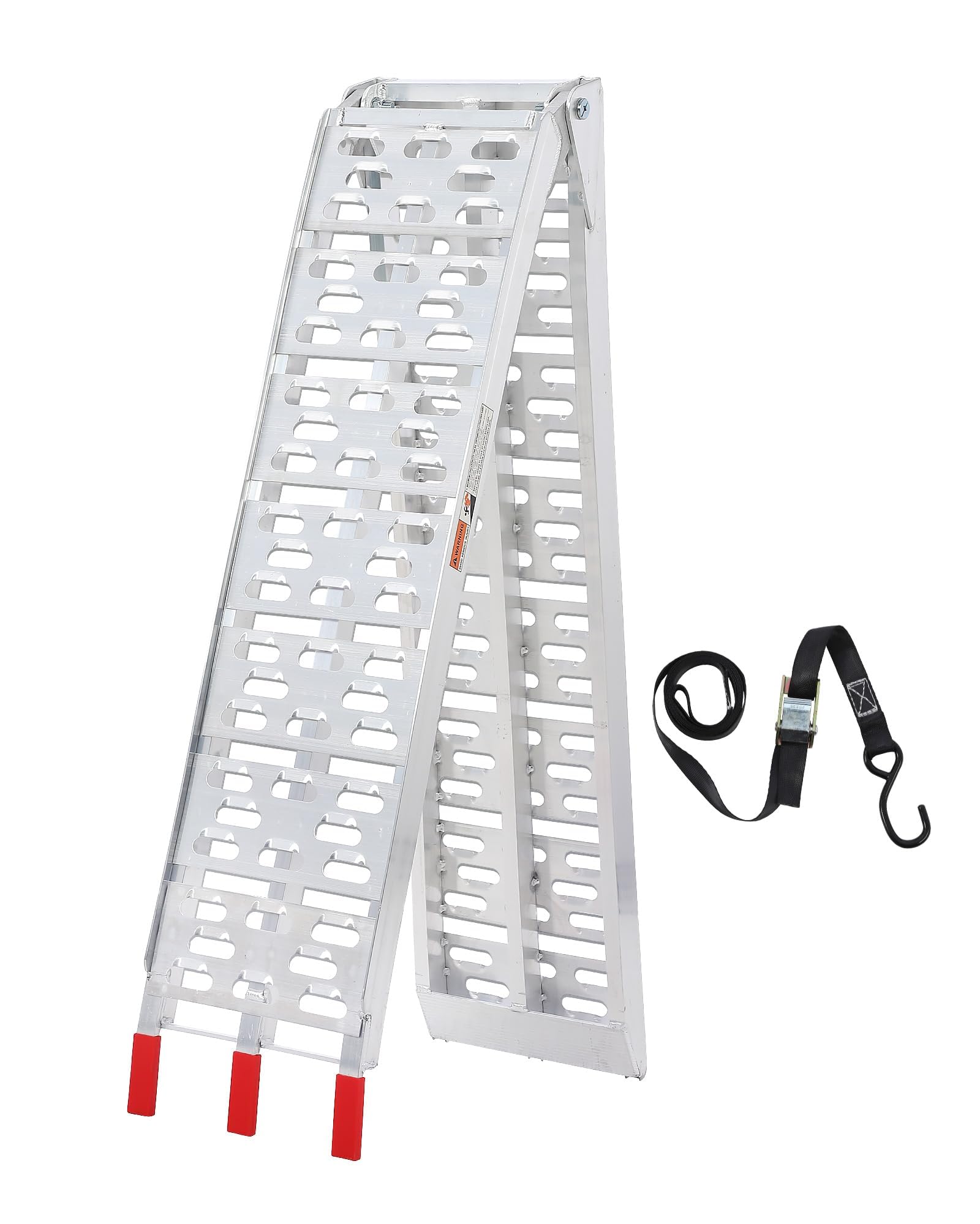 Garvee Folding Loading Ramp, 750 lbs Capacity, Aluminum Portable ATV UTV Ramp Motorcycle Ramp for Dirt Bikes, Carts, Lawn Mowers, Snow Blowers