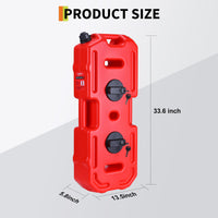 Garvee Secure 30L Portable Gas Tank with Locking Mounting Bracket – Heavy-Duty HDPE Fuel Container for Car, Motorcycle, ATV, UTV, Off-Road – Key Lock, U-Bolt for 1" Tube – US Market, 2 Gallon Compatible, Lockable