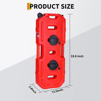 Garvee Heavy-Duty 20L Portable Gas Can for Car, Motorcycle, ATV, UTV – HDPE Fuel Tank with Locking Mounting Bracket, Key Lock, U-Bolt for 1" Tube – Off-Road, US Market, Lockable