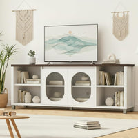 Garvee TV Stand With Glass