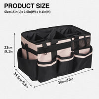 Garvee Extra Large Wearable Cleaning Caddy Adjustable Shoulder Strap & Waist Belt Waterproof Oxford Fabric Heavy Duty Organizer with Removable Divider Multiple Pockets for Home & Commercial Use