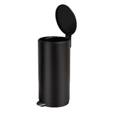 Garvee 30L/8 Gallon Round Trash Can, Modern Garbage Can with Soft Close Lid and Foot Pedal, Compact Wastebasket with Removable Inner Bucket for Bedroom, Living Room, Office, Black - Black