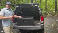 Garvee 48"x15" Heavy Duty Truck Tool Box with Dual Hydraulic Levers, for Pickup Bed, Garage & Workshop, Black