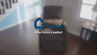 Garvee Power Recliner Chair with Massage & Heat, Adjustable Electric Recliner, Ergonomic Overstuffed Tall Back, Padded Seat, USB Port, Side Pockets, for Home Theater & Living Room, Brown