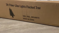Garvee 3ft Pre-Lit Christmas Tree with 78 LED Lights, Artificial Christmas Tree with Snowflakes and Red Berries, 8 Lighting Modes, Lighting Snowman Base for Home, Porch, Office, Set of 2